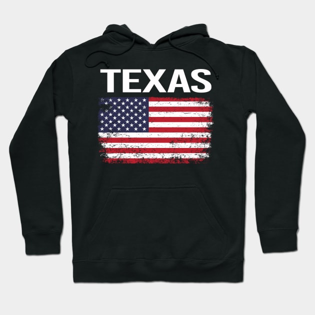 The American Flag Texas Hoodie by flaskoverhand